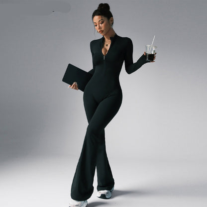 Nyra Zip Sculpt Jumpsuit